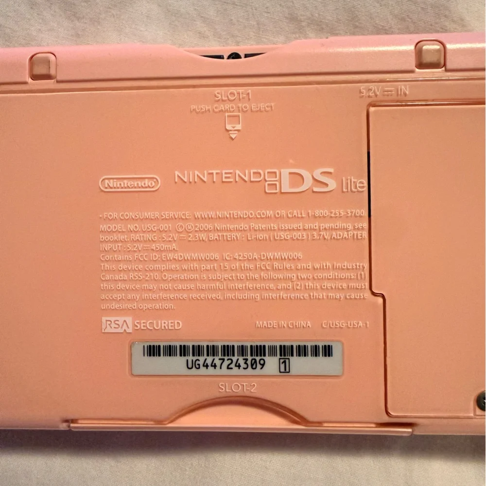Nintendo DS Lite Noble Pink